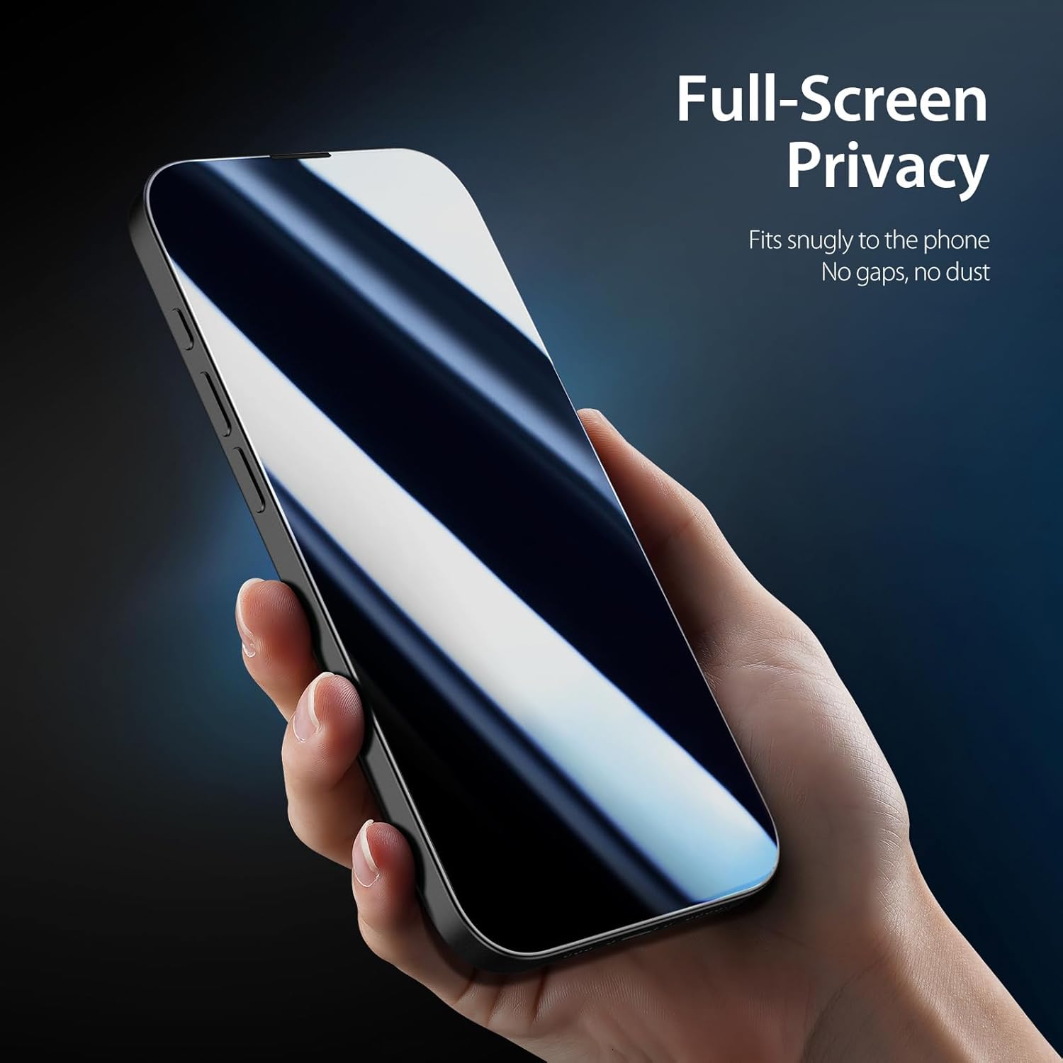كڤر حماية شاشة 2.5D لهاتف iPhone 12 Pro Max مضاد للتجسس من Anank كڤر حماية شاشة 2.5D لهاتف iPhone 12 Pro Max مضاد للتجسس من Anank